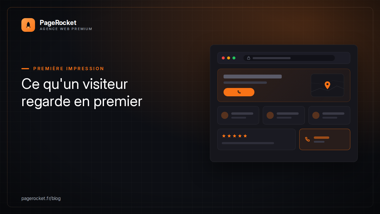 Ce qu'un visiteur regarde en premier sur votre site