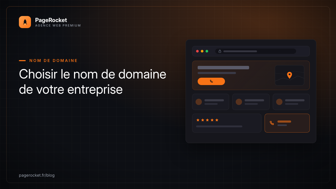 Choisir le nom de domaine de votre entreprise