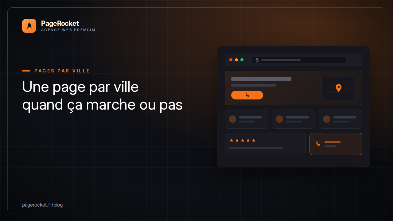 Une page par ville : quand ça marche, quand ça dessert